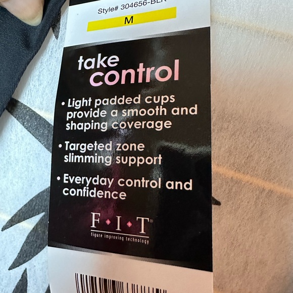 NWT F.I.T. Compression Shapewear One Piece Faja Black Thong Size Medium - Picture 4 of 6